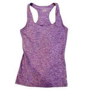 Straight Down Heather Purple Built-In‎ Bra Golf Tank Top – Women’s Small